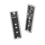 NVME M.2 to Type-C USB3.1 Transparent External Solid State Drive Adapter Enclosure
