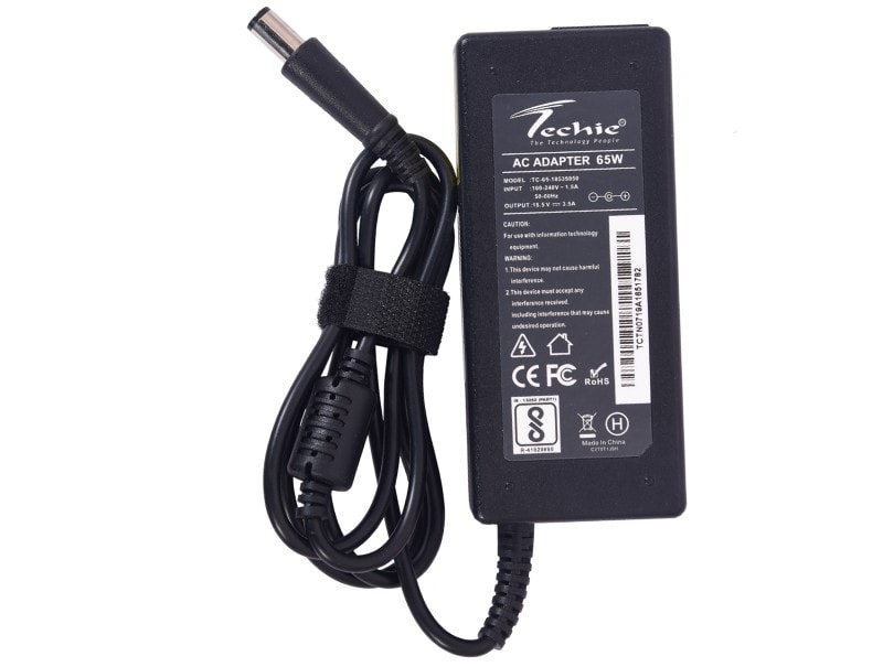 techie compatible hp 65w laptop charger